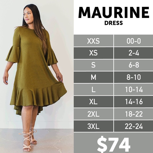 Lularoe Maurine Dress - EUC - Picture 4 of 9